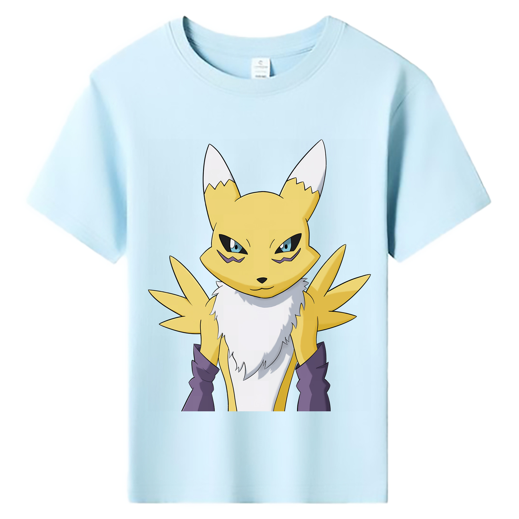 （画像用） Digimon デジタルモンスター/デジモン 綿100％キッズTシャツ（フロントプリント）